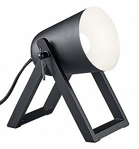 Настільна лампа Reality Leuchten Marc Дерево / Метал E27 25 Вт Сіра 12,5 x 19,5 x 21 см - Фото 1