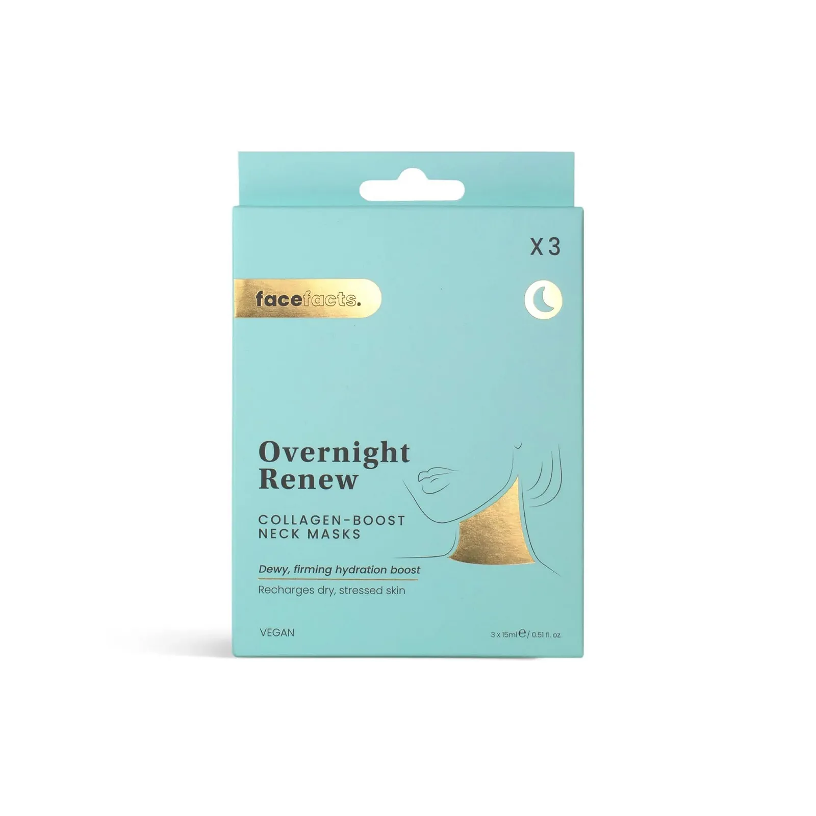 Маска для шеи Face Facts Overnight Renew Collagen Boost, фото №1