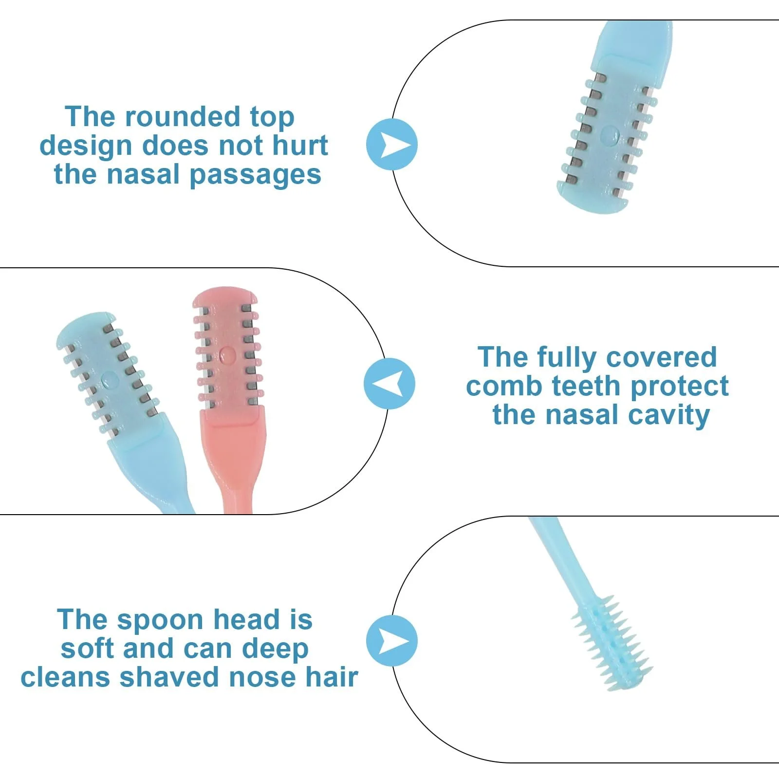 Double Sided 2-in-1 тример для волосся носа унісекс 5 шт., фото №3