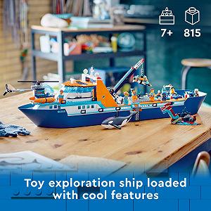 Конструктор LEGO City 60368 Arctic Explorer Ship synthetic.ua - Фото 1