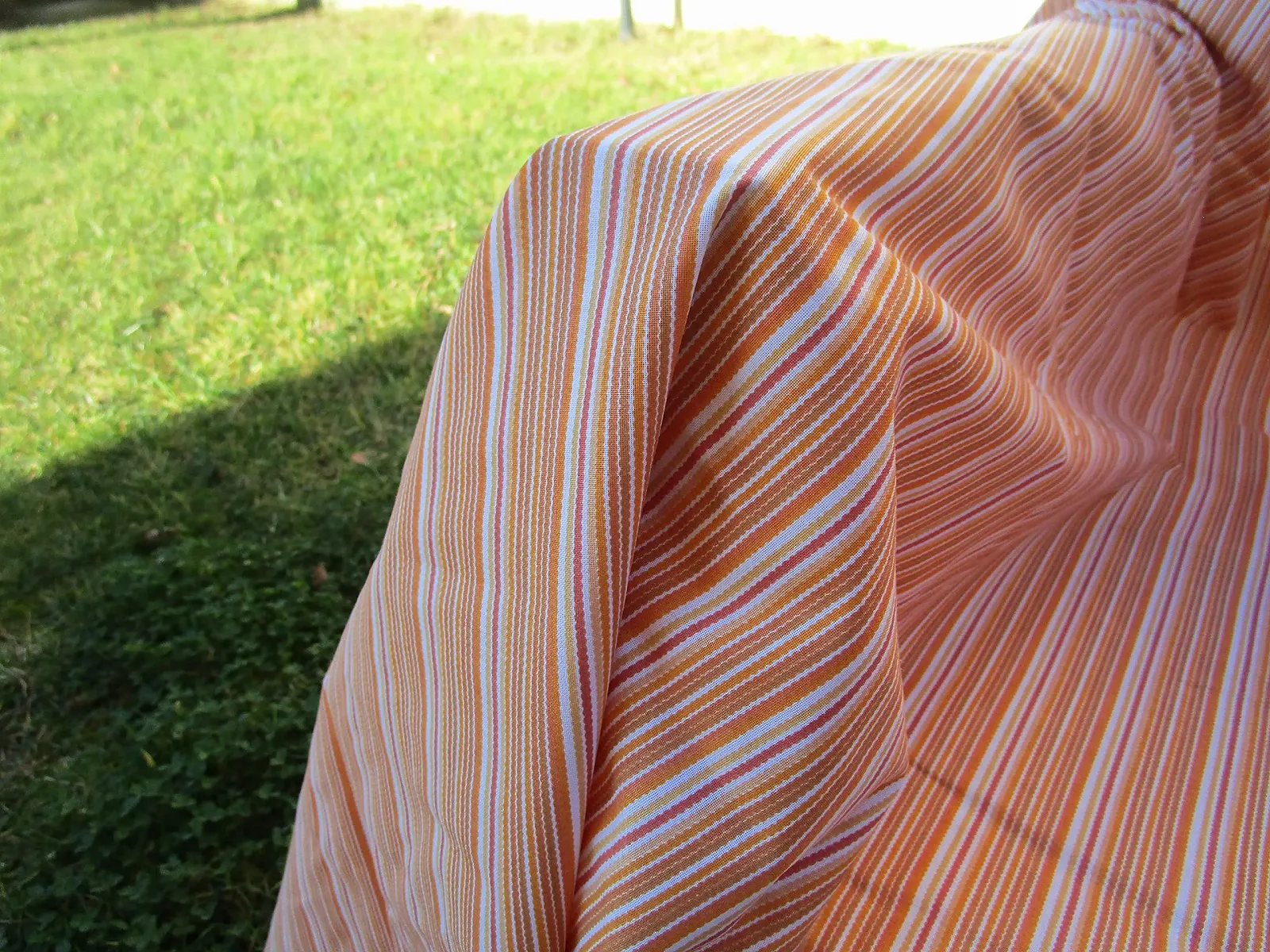 Покривало Двоспальне GEOMETRICO Смугастий 260 x 260 см Помаранчевий, фото №5