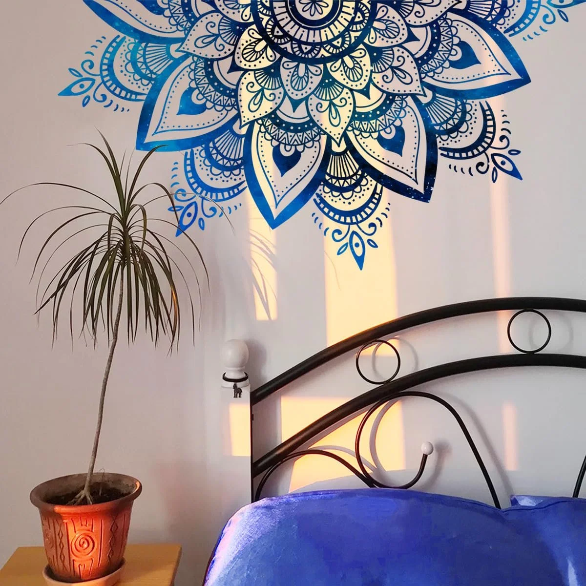 Наклейки на стіну Runtoo Half Mandala Boho Flower 40 x 78 см, фото №1