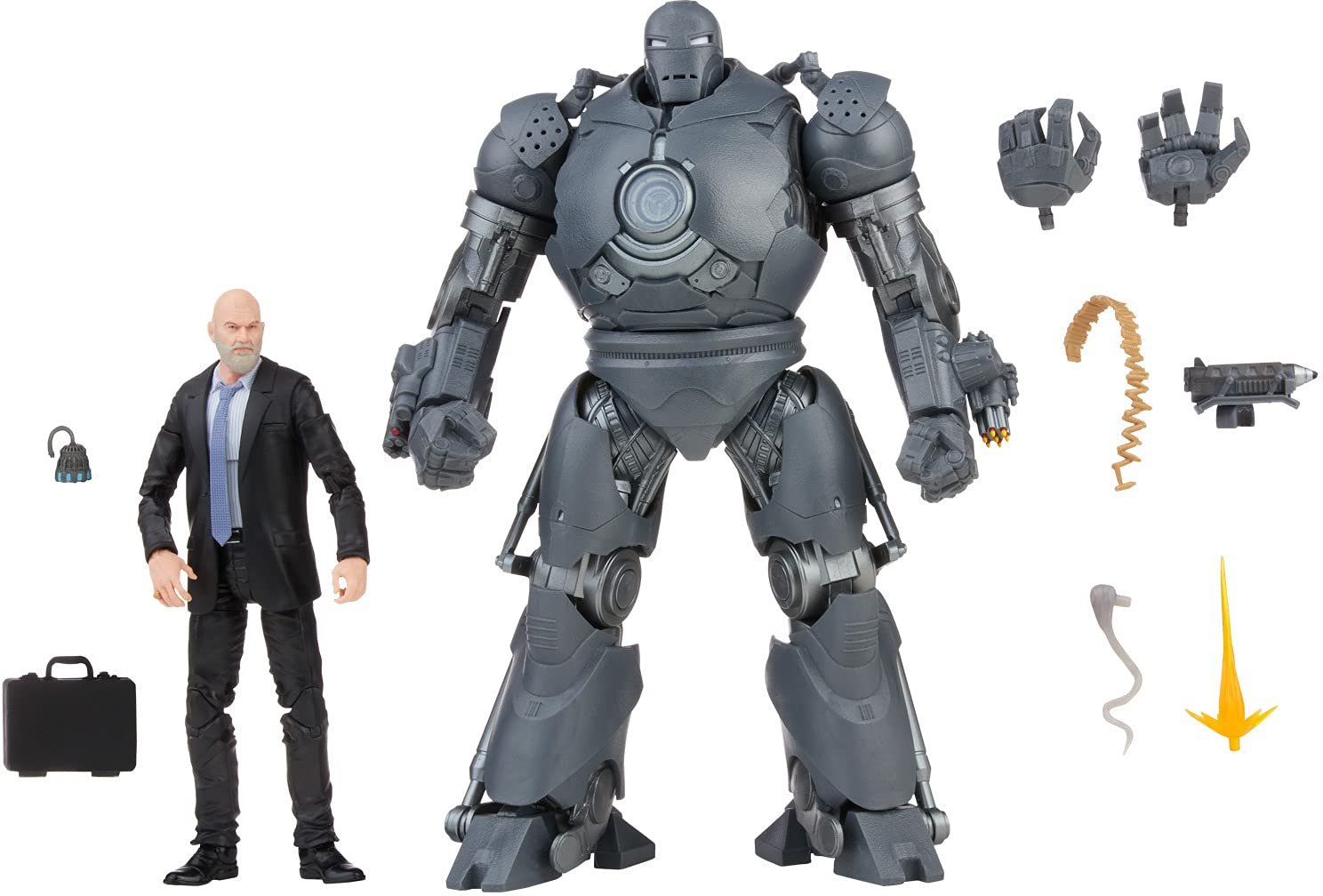 Фігурки Hasbro Marvel Legends Series Obadiah Stane та Iron Monger, 15 см, 2 шт., Infinity Saga, преміум-дизайн та 8 аксесуарів, фото №1