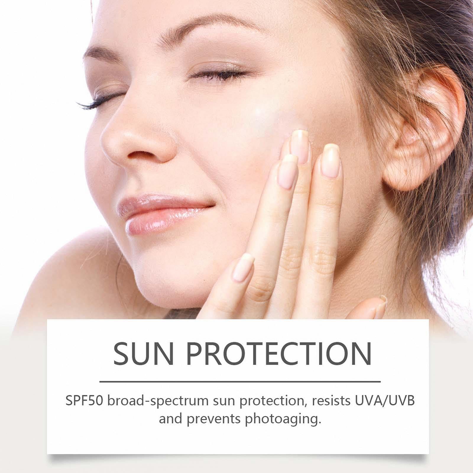 Тональний засіб Рідкий Sun Cream SPF50 Зволожуючої основи Анти-UV 30 мл для Компактного Шкіри Тональний Крем для Макіяжу, фото №7