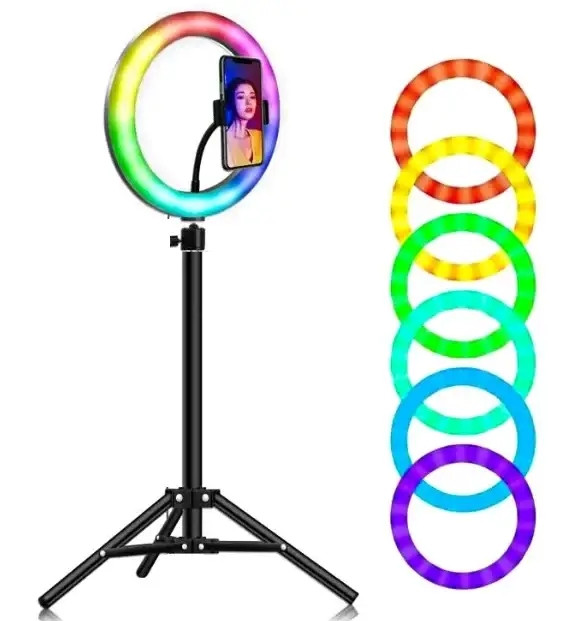 Светодиодное селфи-кольцо RGB LED MJ300 SOFT RING LIGHT, фото №1 Светодиодное селфи-кольцо RGB LED MJ300 SOFT RING LIGHT, фото №1