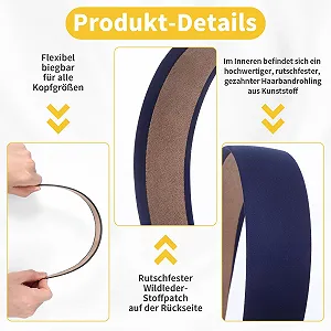 Набор из 8 широких женских разноцветных обручей для волос. synthetic.ua - Фото 1