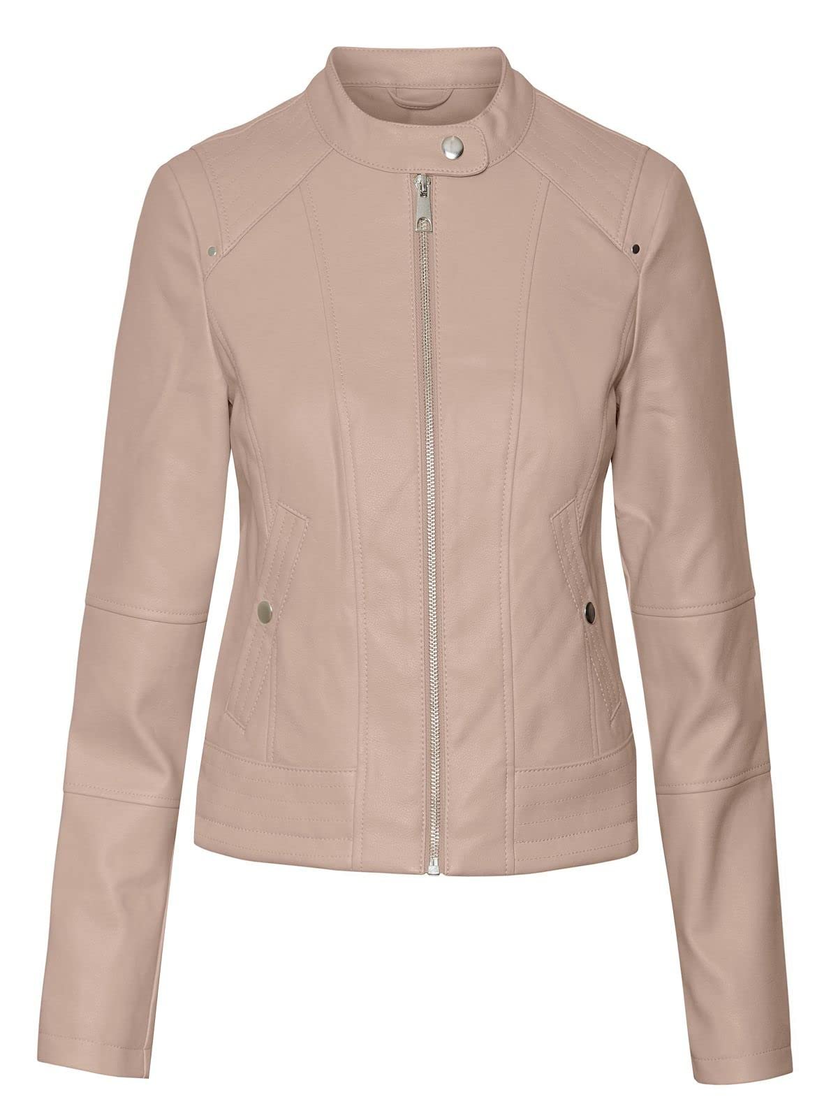 Куртка VERO MODA VMLotus Жіноча зі штучної шкіри Коротка Перехідна Куртка в Стилі Байкер, фото №1