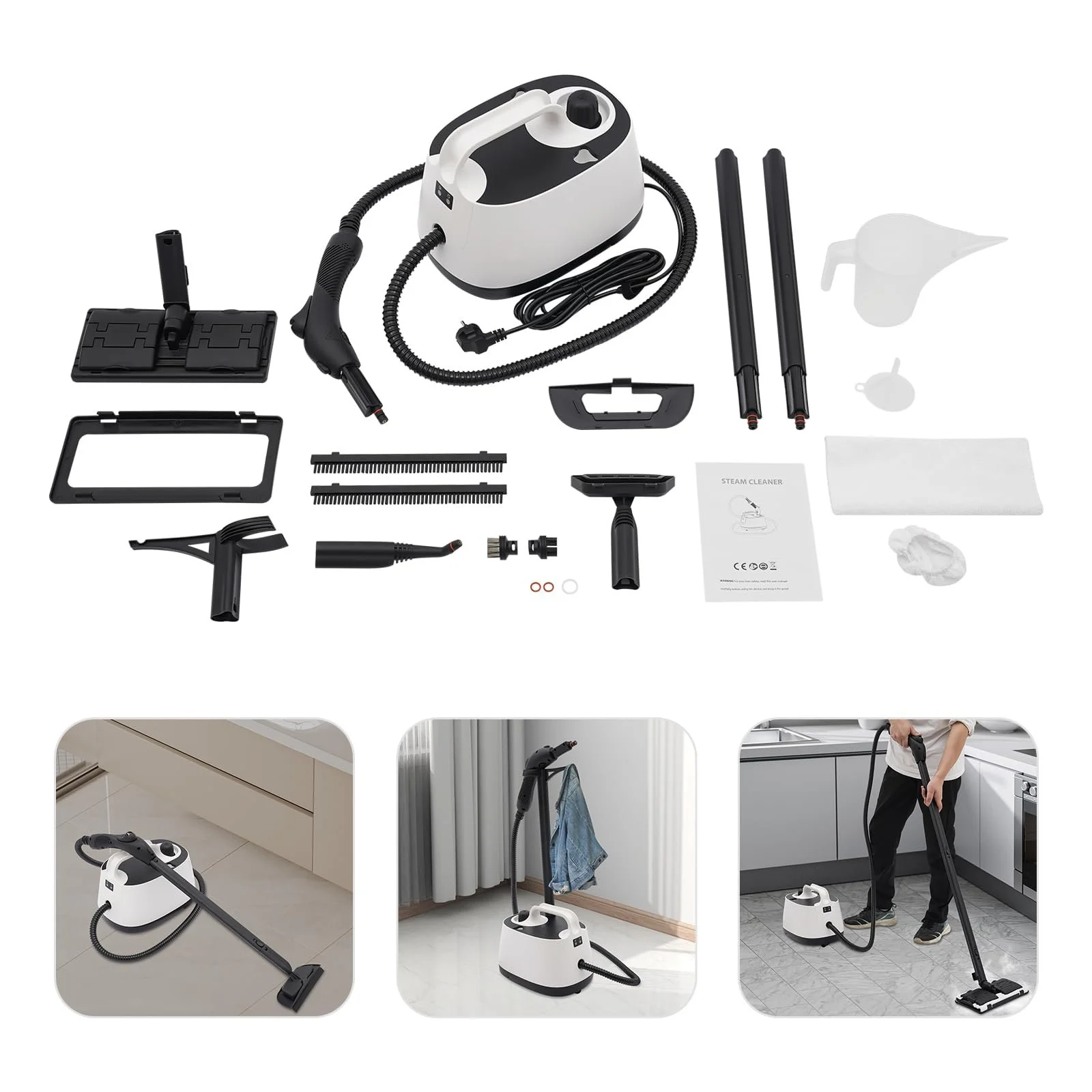 Ручний пароочисник 4 бар 2000 Вт 1,6 л, фото №4