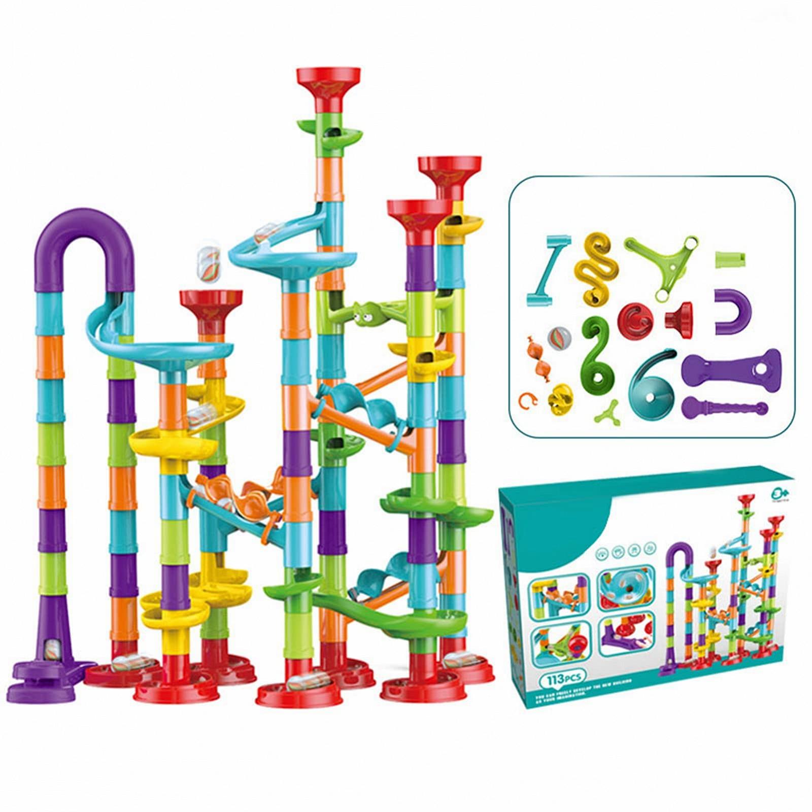 Игрушка Acouto Roll Ball Track Building Blocks из ABS-пластика 113 шт. Цветной, фото №4