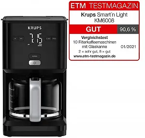 Капельная кофеварка Krups Smart'n Light KM6008 1.25 л Black synthetic.ua - Фото 1