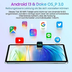 Планшет 10.1" Blackview Tab 30 Wi-Fi 2+4/64Gb 8 ядер Android 13 5100 mAh Блакитний synthetic.ua - Фото 1