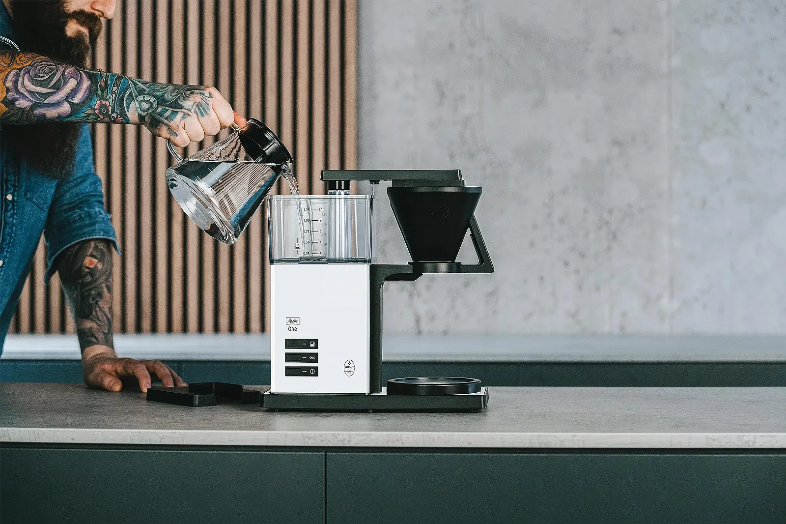 Фильтр-кофеварка Melitta One 1031-03 12 чашек Кремово-белая, фото №3