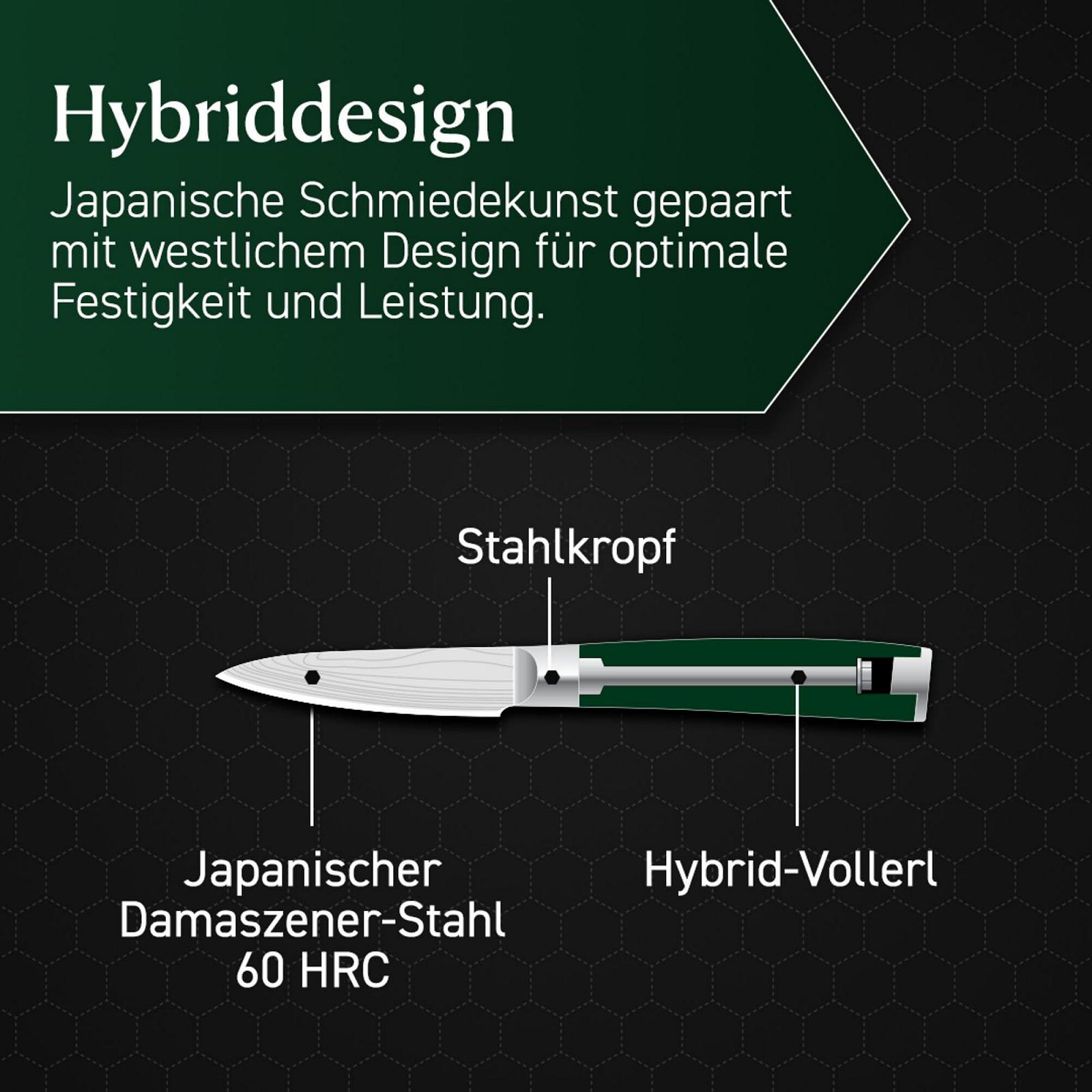 Мусат HexClad 23 см з японської дамаської сталі з ручкою Pakka, фото №3 Мусат HexClad 23 см з японської дамаської сталі з ручкою Pakka, фото №3