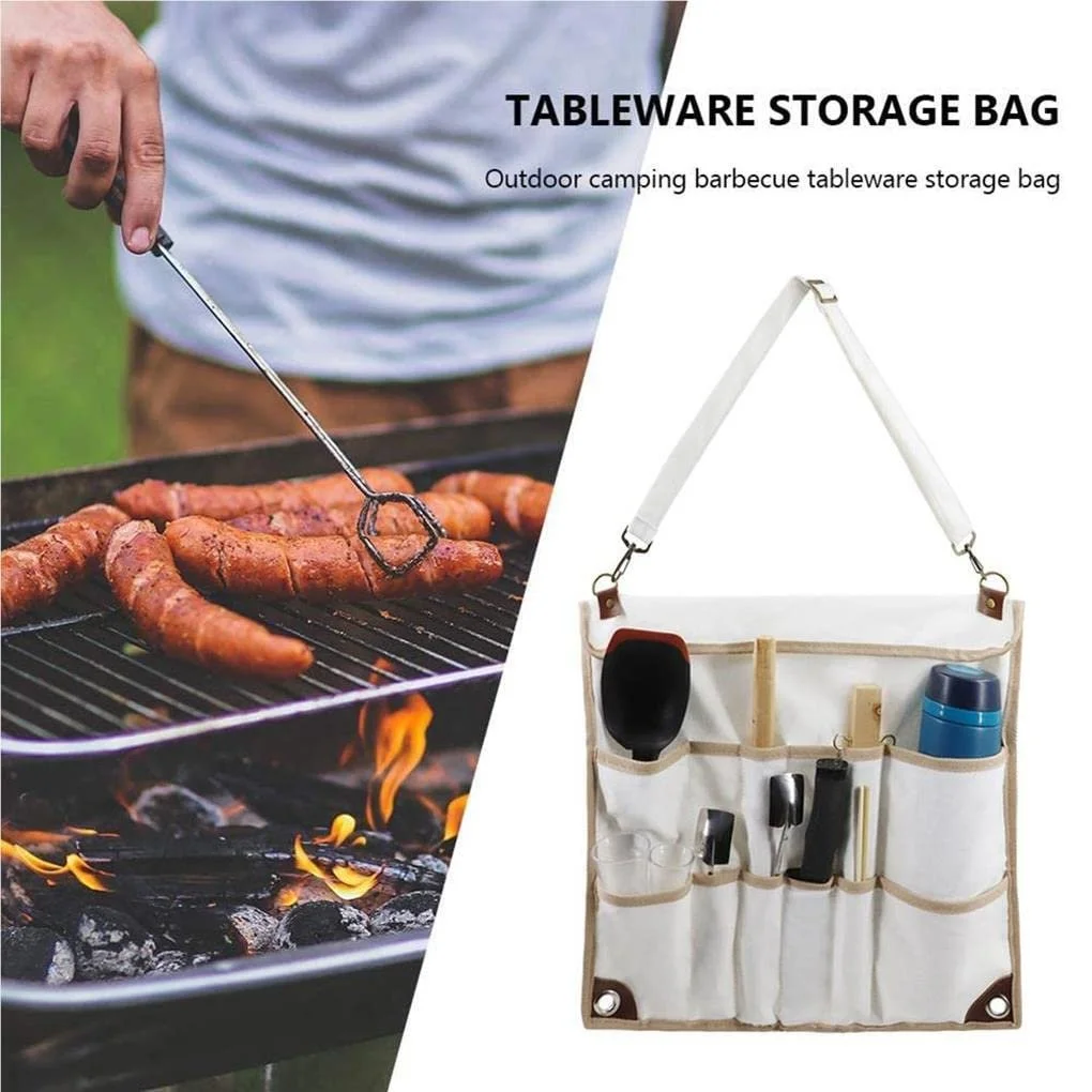 Сумка-органайзер для столових приборів Dajidafu для кемпінгу та пікніка, фото №6