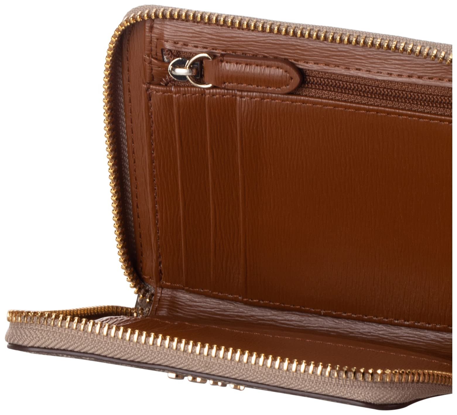Гаманець DKNY Bryant Small Zip Around з логотипом Chino/Caramel, фото №5