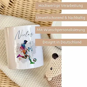 Скарбничка Manufaktur Liebevoll Football Player керамічна персоналізована synthetic.ua - Фото 1