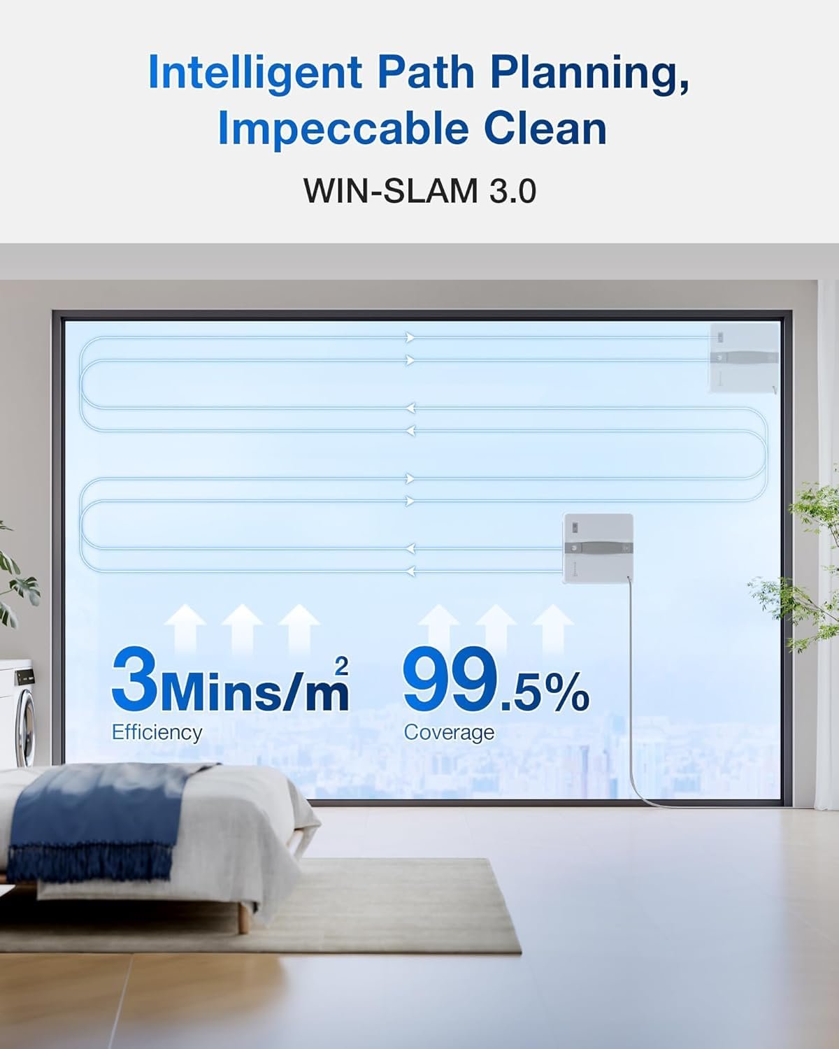 Робот для мойки окон ECOVACS WINBOT Mini Компактный дизайн Серый, фото №7