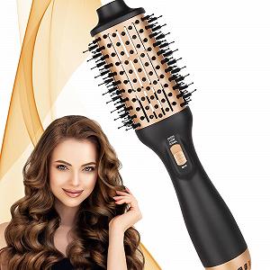 Фен-щітка Bizcasa Professional 4-in-1 1000 W з іонізацією золотиста - Фото 1