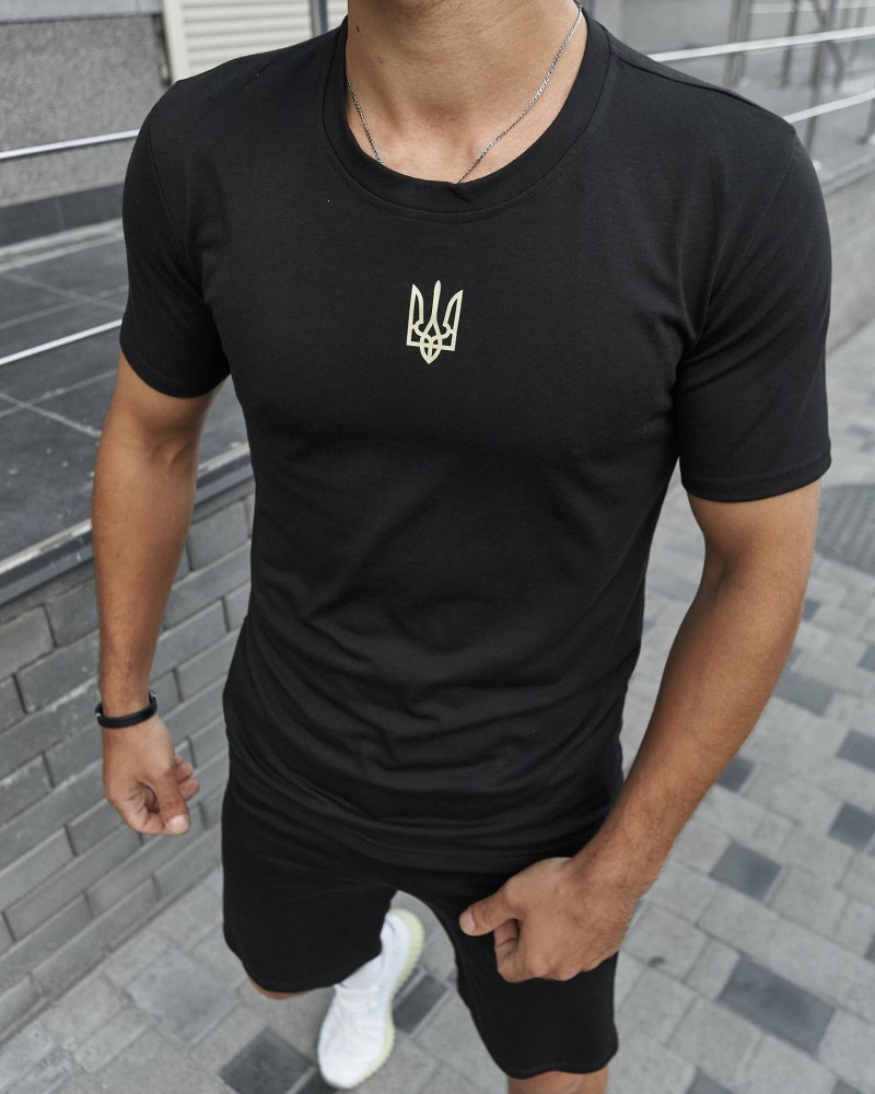 Футболка тризуб чорна, фото №3