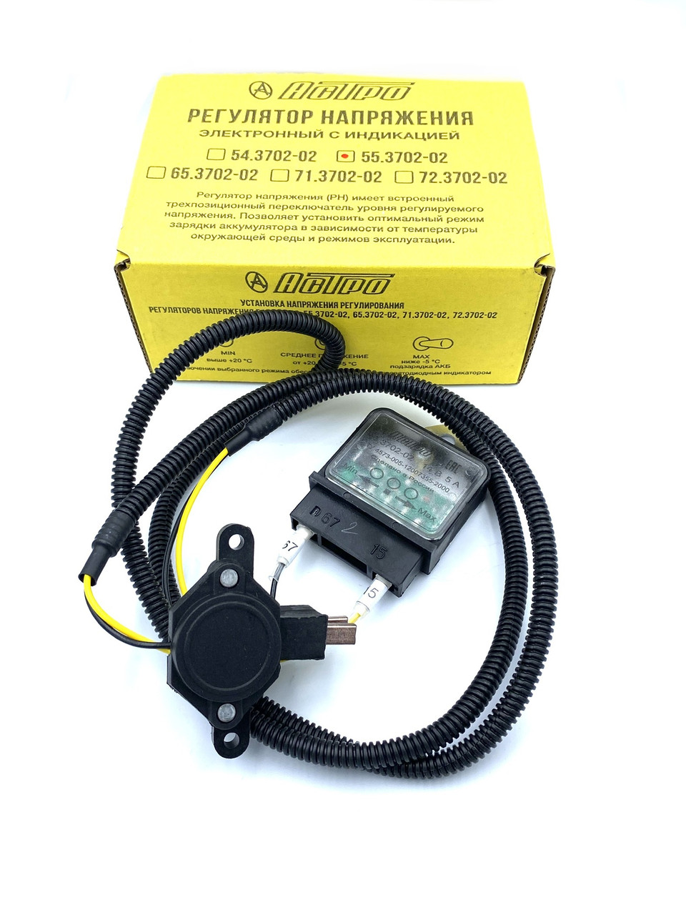 Трехуровневый регулятор напряжения АСТРО ВАЗ 2110 Газель Волга Соболь (55.3702-02), фото №1 Трехуровневый регулятор напряжения АСТРО ВАЗ 2110 Газель Волга Соболь (55.3702-02), фото №1