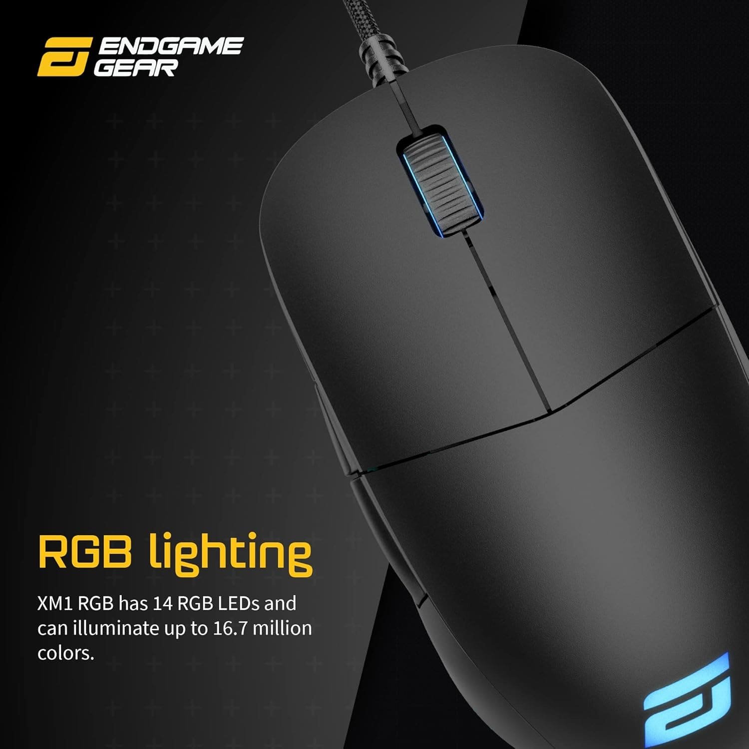 Проводная игровая мышь Endgame Gear XM1 RGB / 16 000 DPI / 5 кнопок / Черный, фото №3 Проводная игровая мышь Endgame Gear XM1 RGB / 16 000 DPI / 5 кнопок / Черный, фото №3