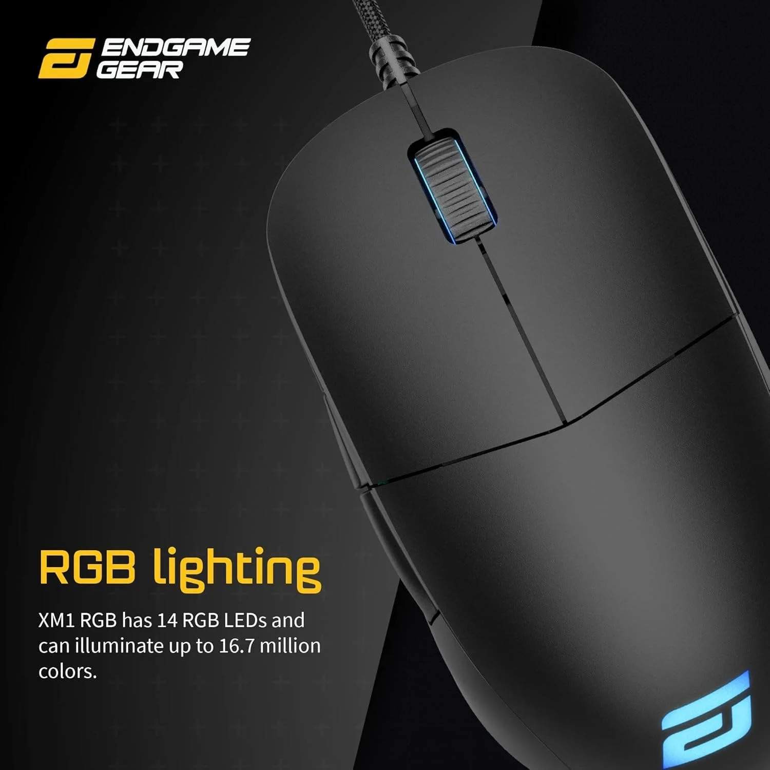 Провідна ігрова миша Endgame Gear XM1 RGB Чорний, фото №3