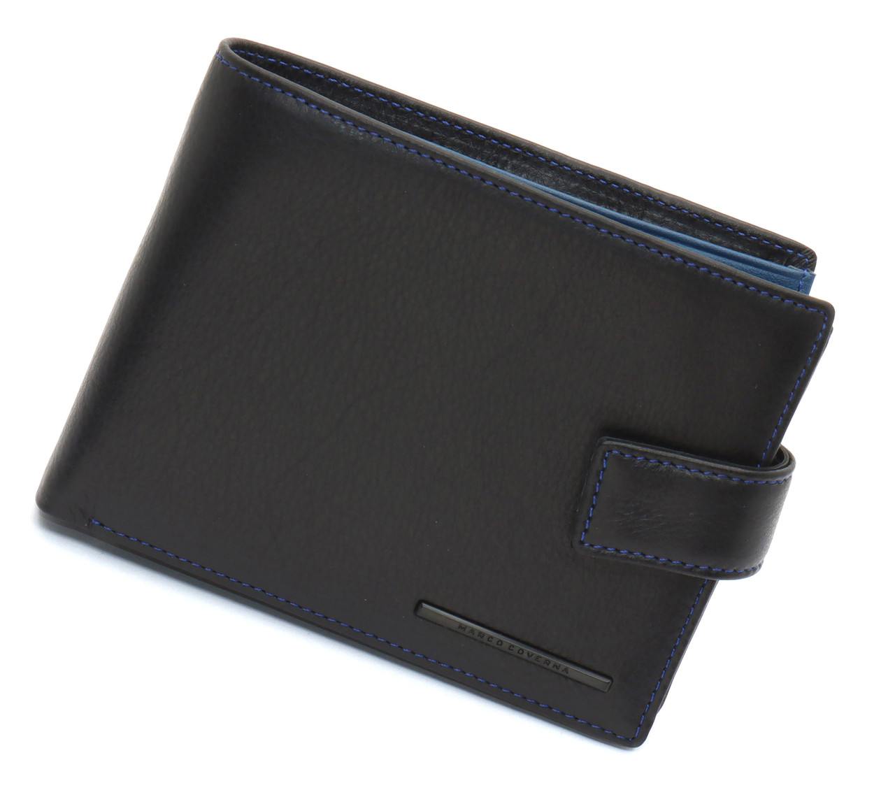 Черный стильный мужской кошелек с блоком для документов из натуральной кожи Marco Coverna MC-1006 A 1221, фото №3 Черный стильный мужской кошелек с блоком для документов из натуральной кожи Marco Coverna MC-1006 A 1221, фото №3