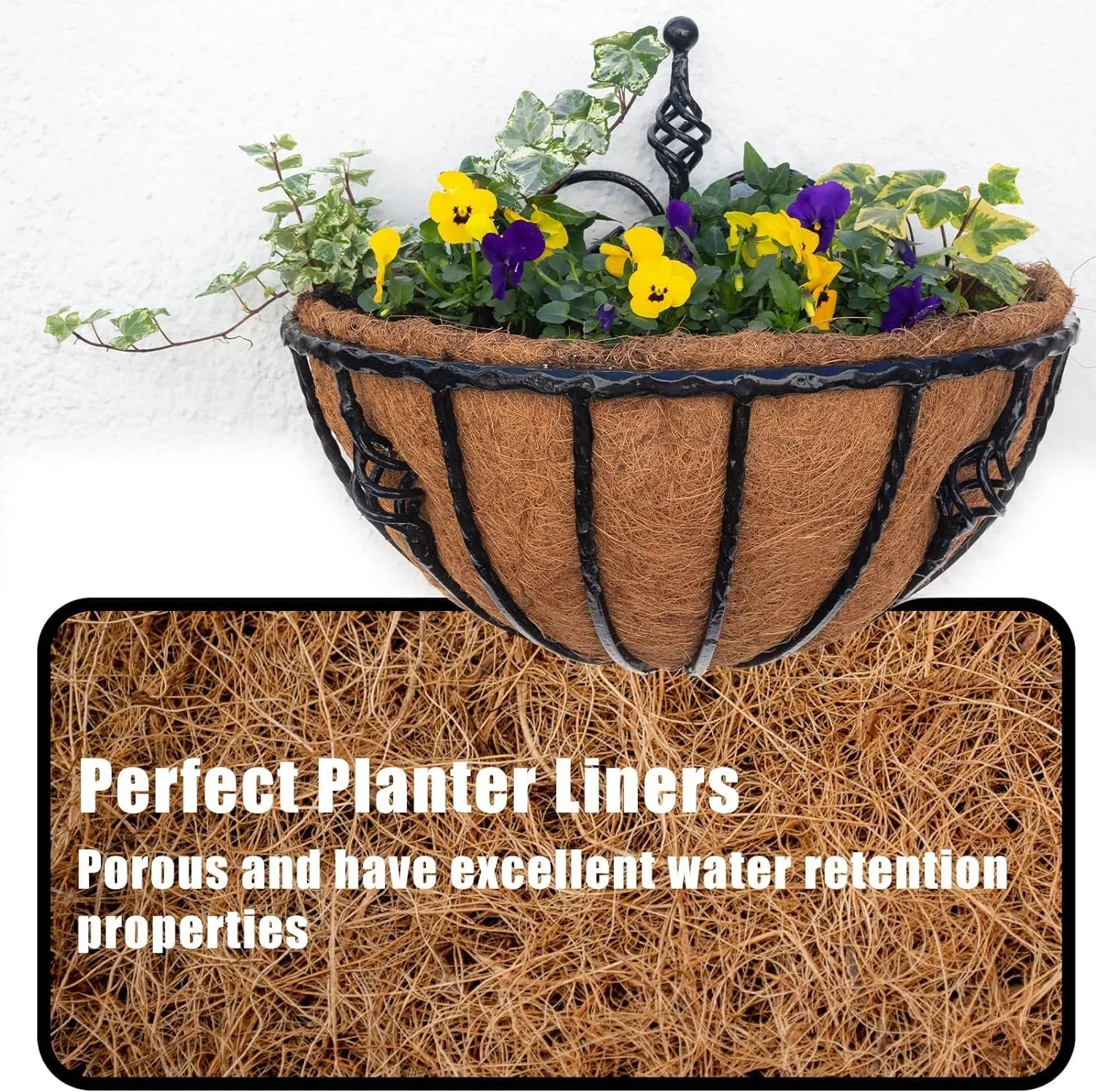 Рулон кокосового волокна 40 x 100 см Натуральний, фото №3 Рулон кокосового волокна 40 x 100 см Натуральний, фото №3