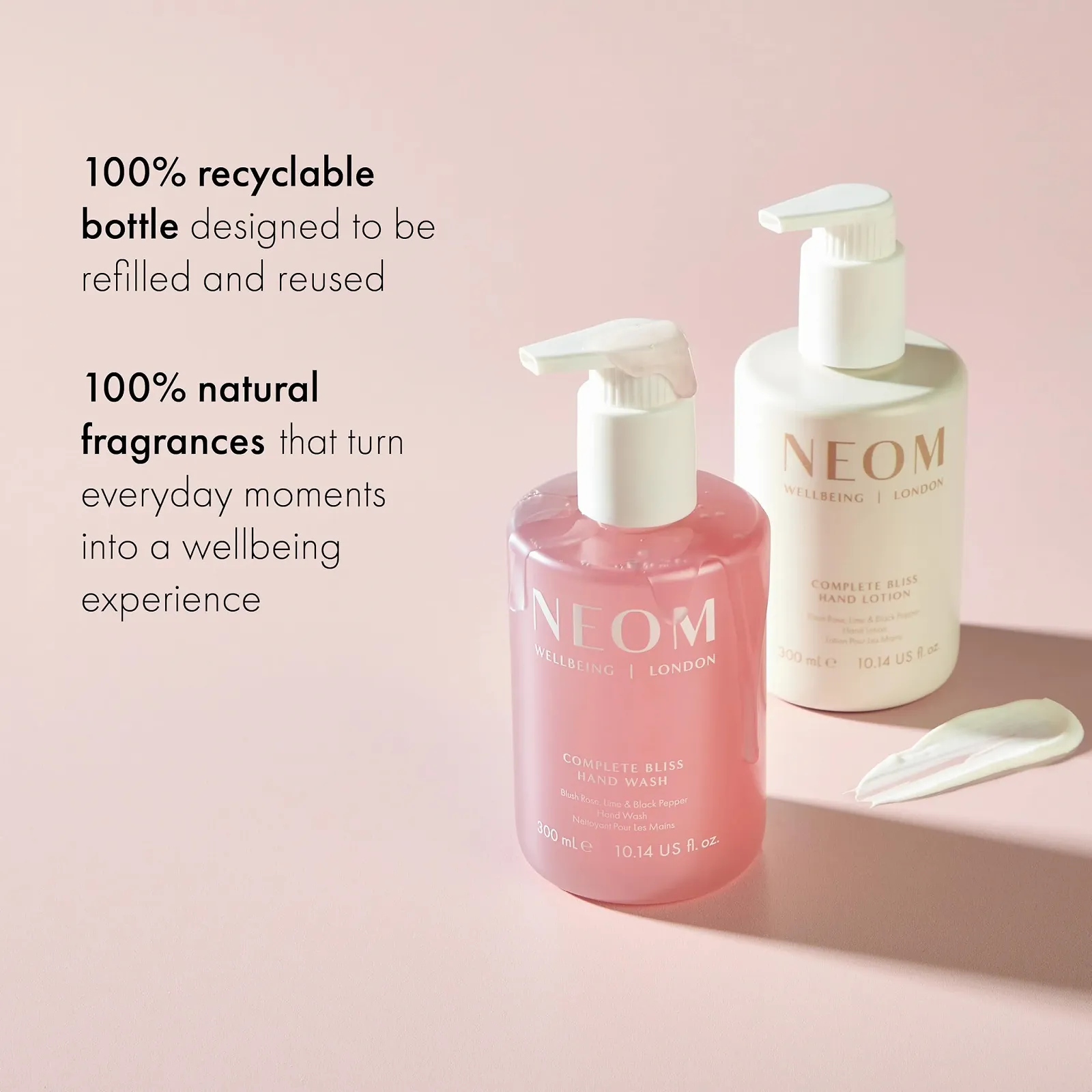 Лосьйон для рук NEOM Complete Bliss 300 мл, троянда, лайм та чорний перець, фото №3