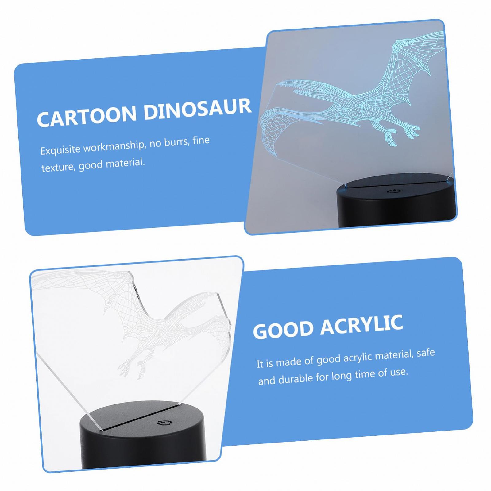 Нічник UPKOCH Acryl 3D Динозавр, фото №3 Нічник UPKOCH Acryl 3D Динозавр, фото №3