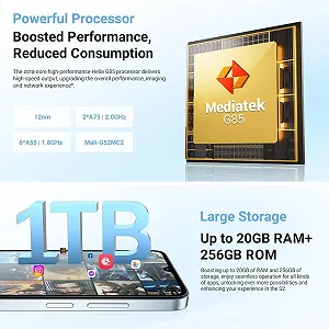 Смартфон FOSSiBOT S2 Android 14 20GB + 256GB/1TB 6.72" FHD+ 50MP + 16MP 5000 мАг 4G Dual SIM Face ID synthetic.ua - Фото 1