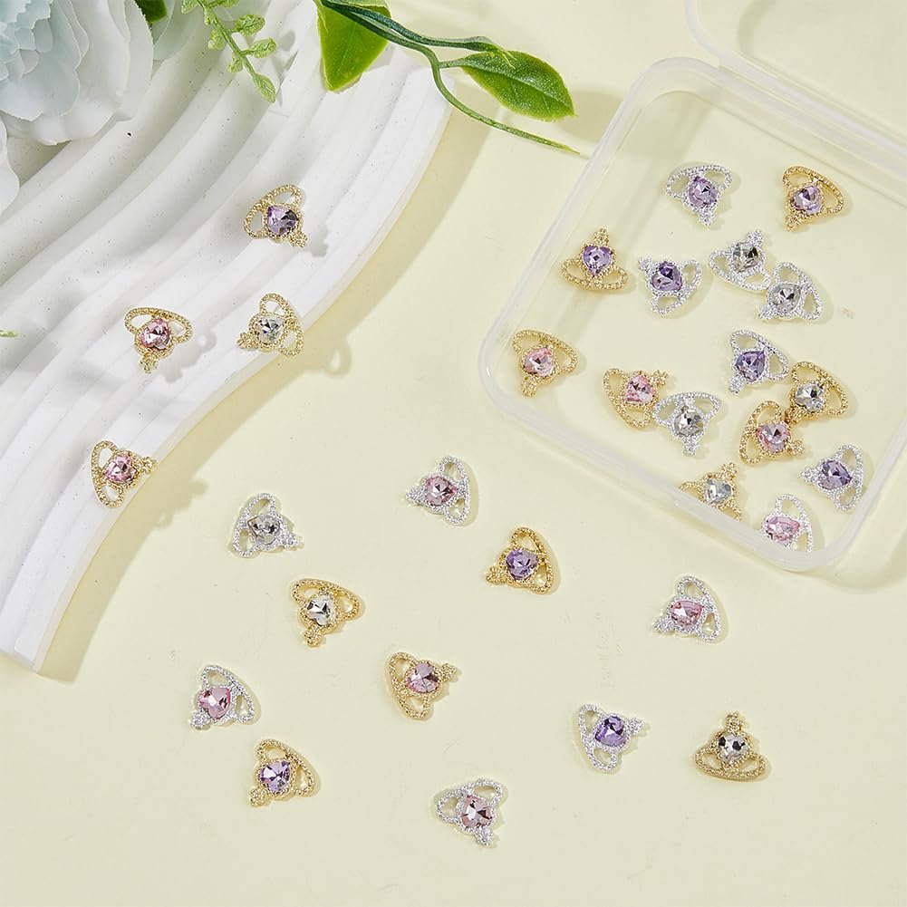 Подвеска для ногтей Сердце SUPERFINDINGS 11,5 x 12 x 3 мм, 6 цветов, 30 шт, фото №4 Подвеска для ногтей Сердце SUPERFINDINGS 11,5 x 12 x 3 мм, 6 цветов, 30 шт, фото №4