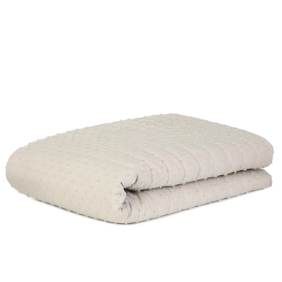 Покрывало Homla Cuddly Плед на диван Флисовое в горошек Бежевый 200 x 220 см, фото №6