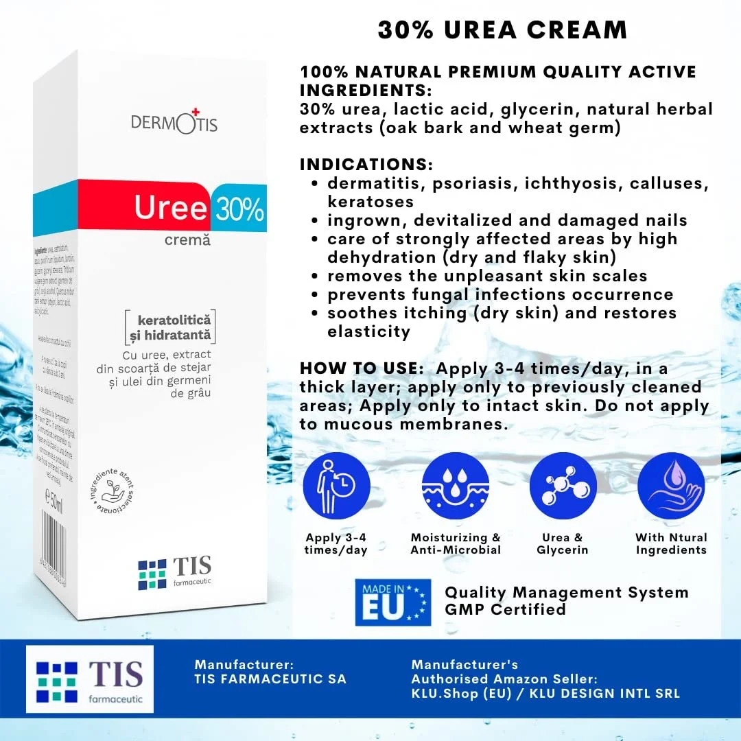 Крем с мочевиной TIS Urea Cream 30% с молочной кислотой и маслом зародышей пшеницы 2 х 50 г, фото №3 Крем с мочевиной TIS Urea Cream 30% с молочной кислотой и маслом зародышей пшеницы 2 х 50 г, фото №3
