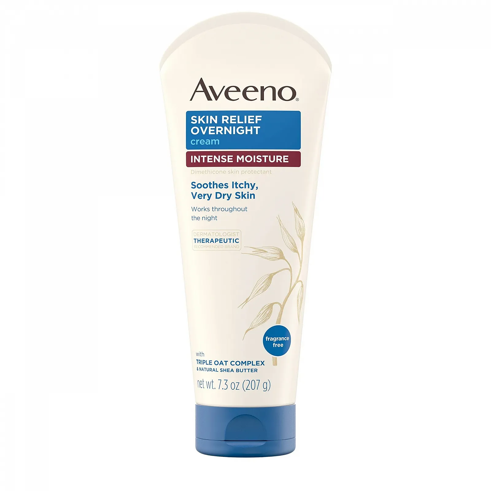 Крем для тіла Aveeno Intense Relief Overnight зволожуючий 207 г, фото №1