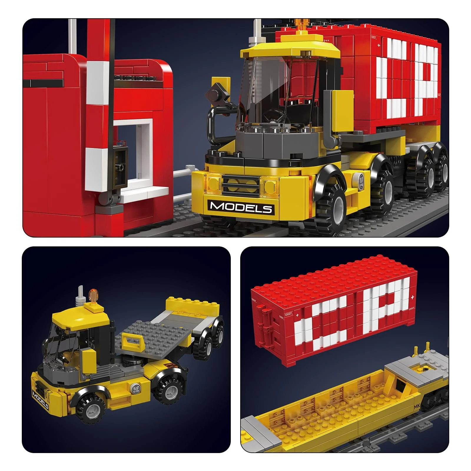 Конструктор Поезд Mould King Technical SD40-2 Дизельный Локомотив 12027, фото №6 Конструктор Поезд Mould King Technical SD40-2 Дизельный Локомотив 12027, фото №6