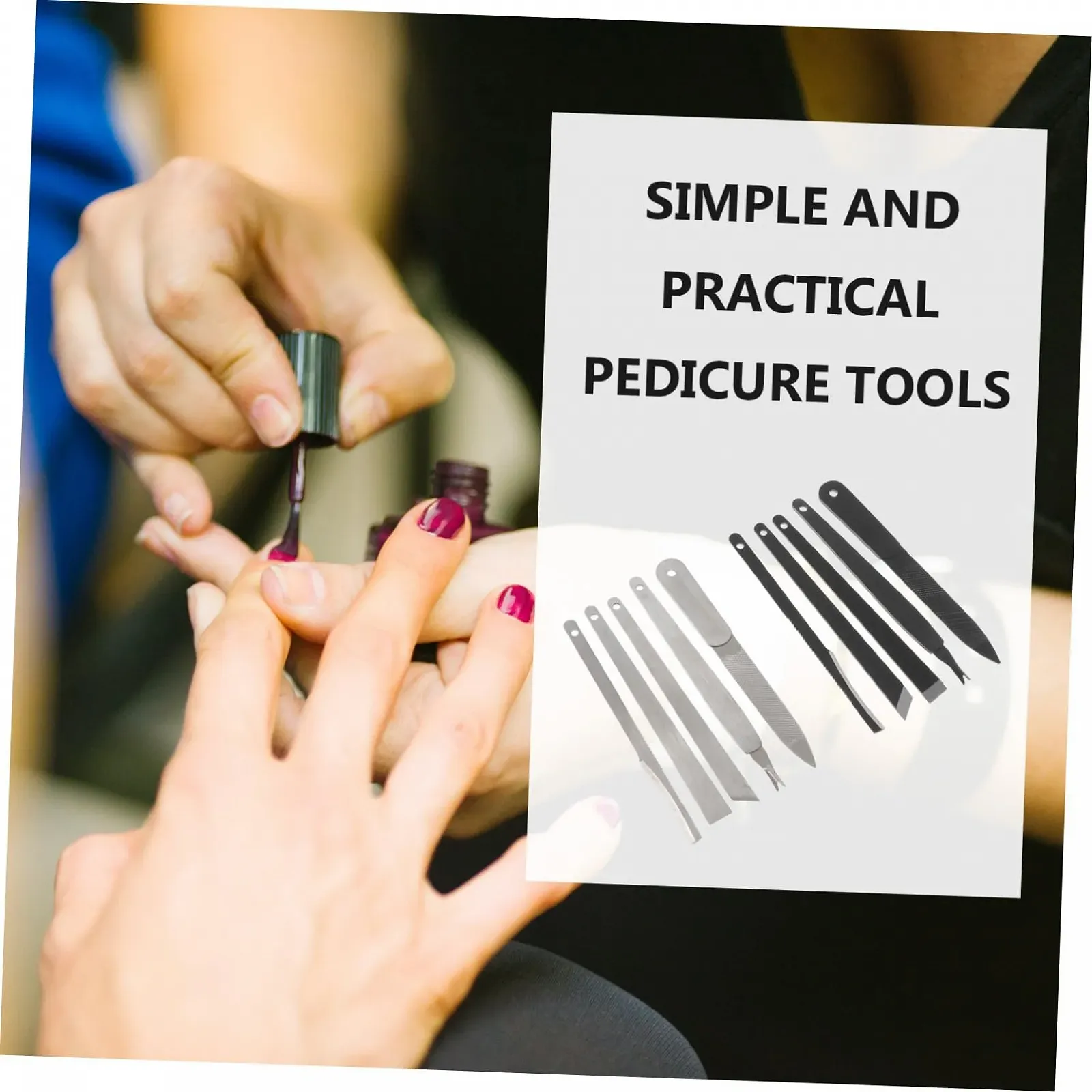 Набор инструментов для маникюра и педикюра PACKOVE 10 предметов, фото №7