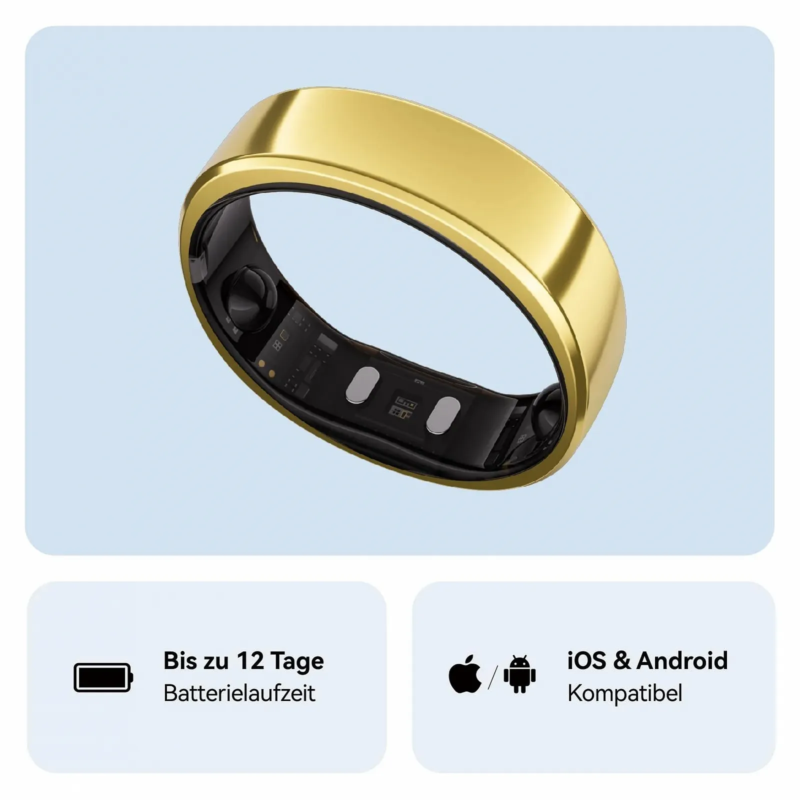 Умное кольцо RingConn Gen 2 Мониторинг апноэ сна, фото №6