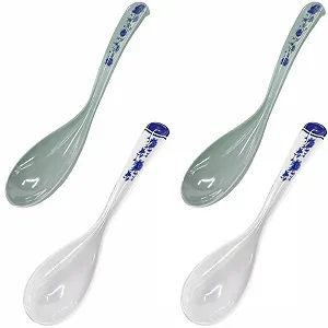 Ложка Пластикова Набір 4 шт. Довга Пластикова Ложка Багаторазова - Фото 1