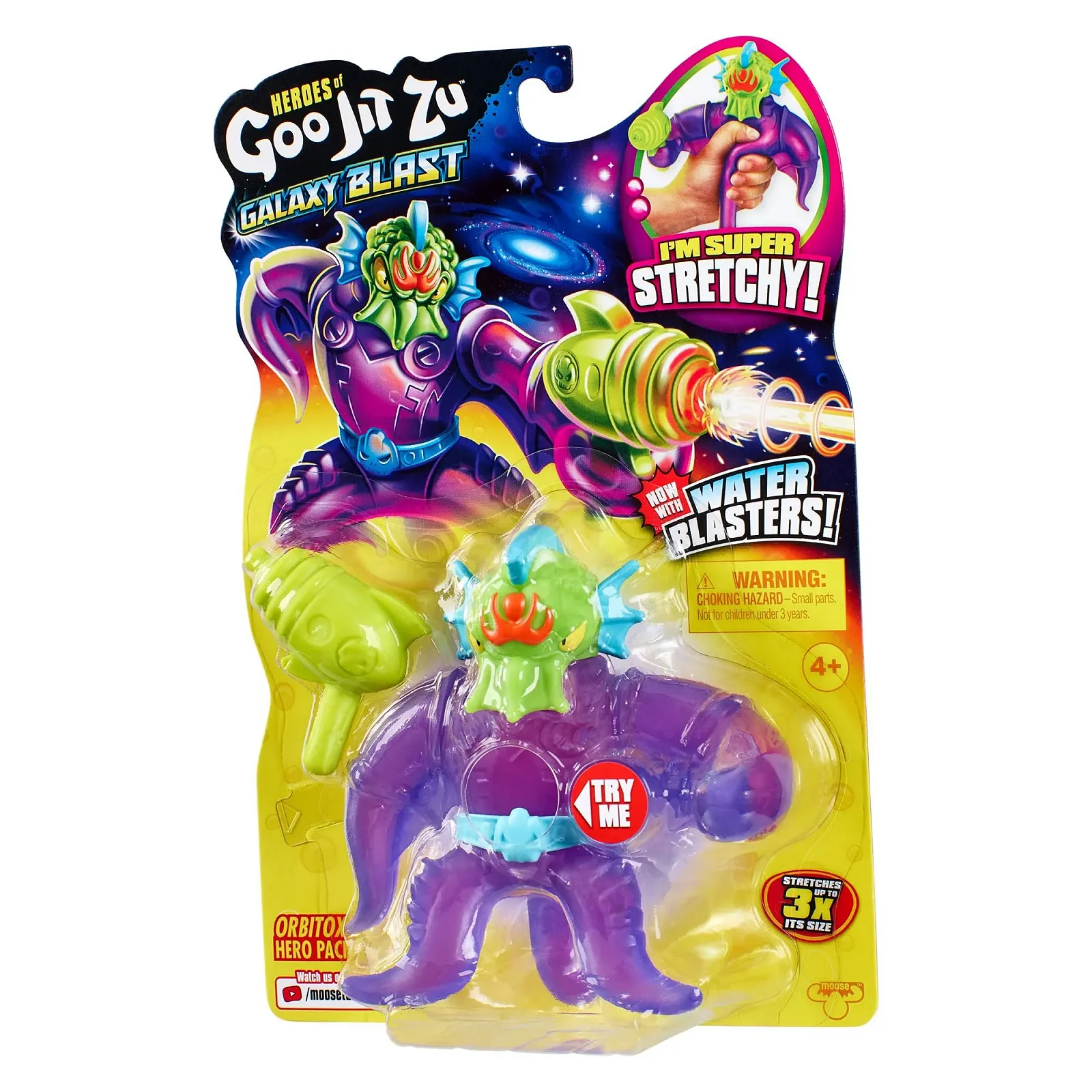 Игровая фигурка Heroes of Goo Jit Zu Galaxy Blast Orbitox Тянущаяся с водным бластером, фото №6 Игровая фигурка Heroes of Goo Jit Zu Galaxy Blast Orbitox Тянущаяся с водным бластером, фото №6