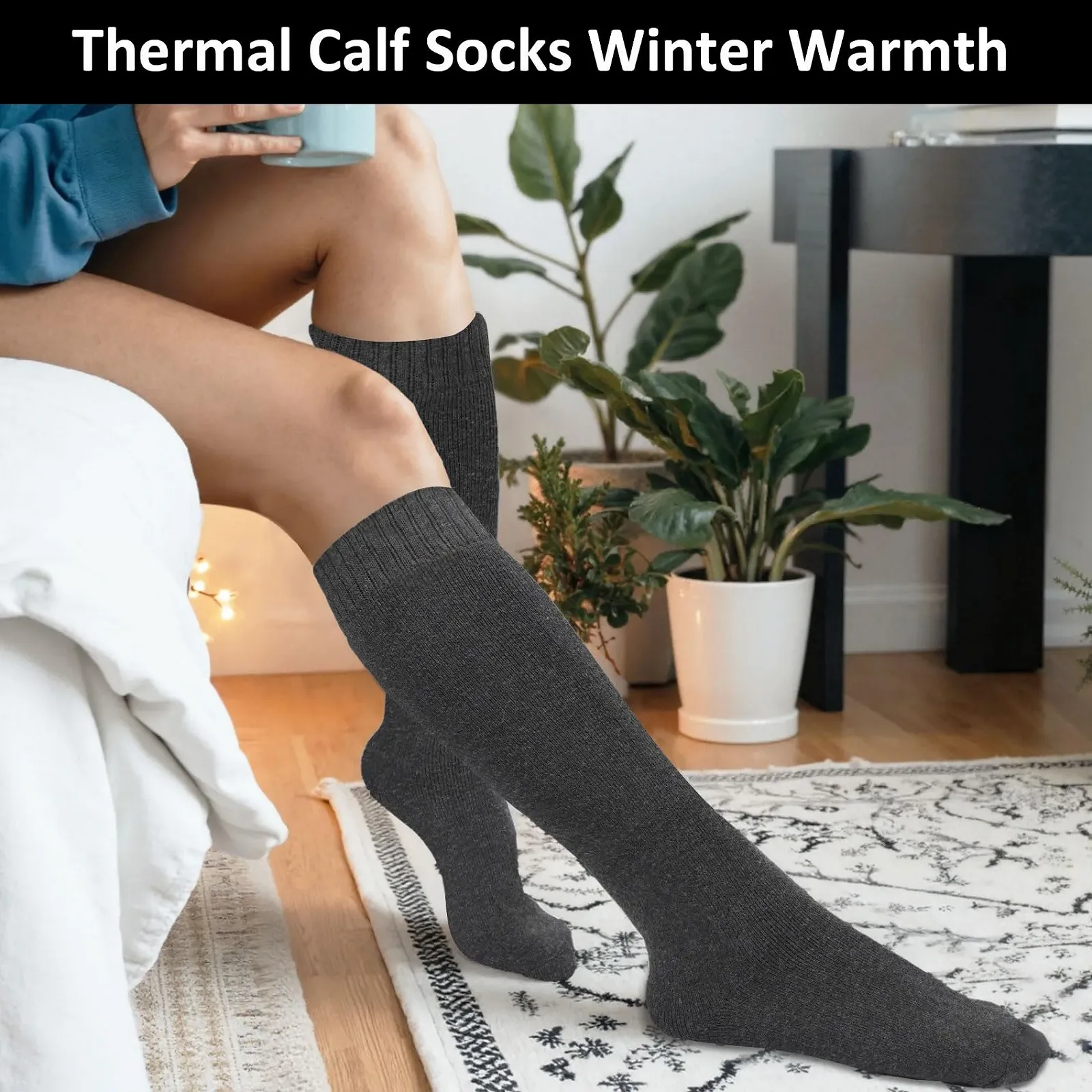 4 пари жіночих гольфів Пухнасті гетри, фото №2