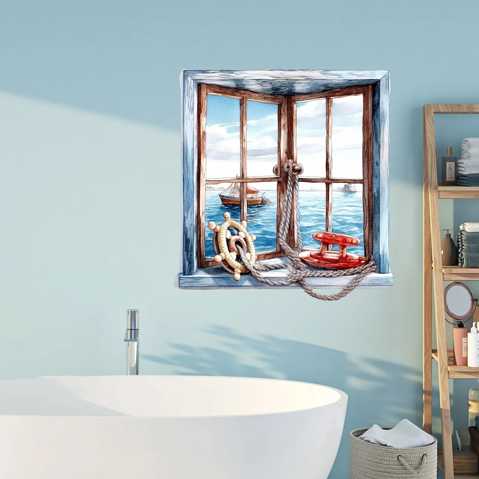 Наклейка на стену GRAZDesign Maritime Window 57 x 57 см, фото №3