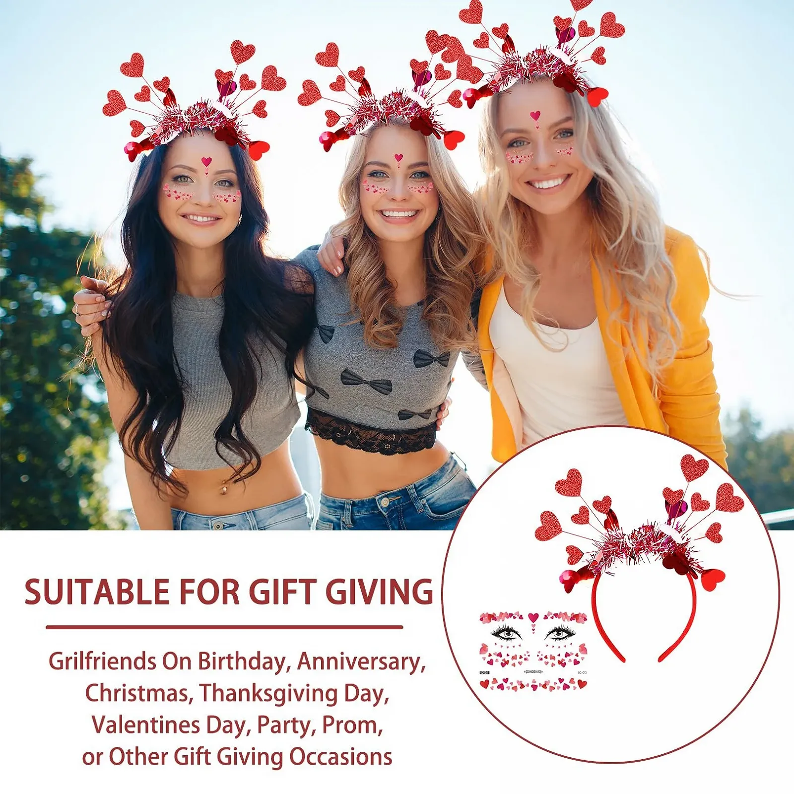 Обруч Amor xianshi Серце Червоний, фото №7