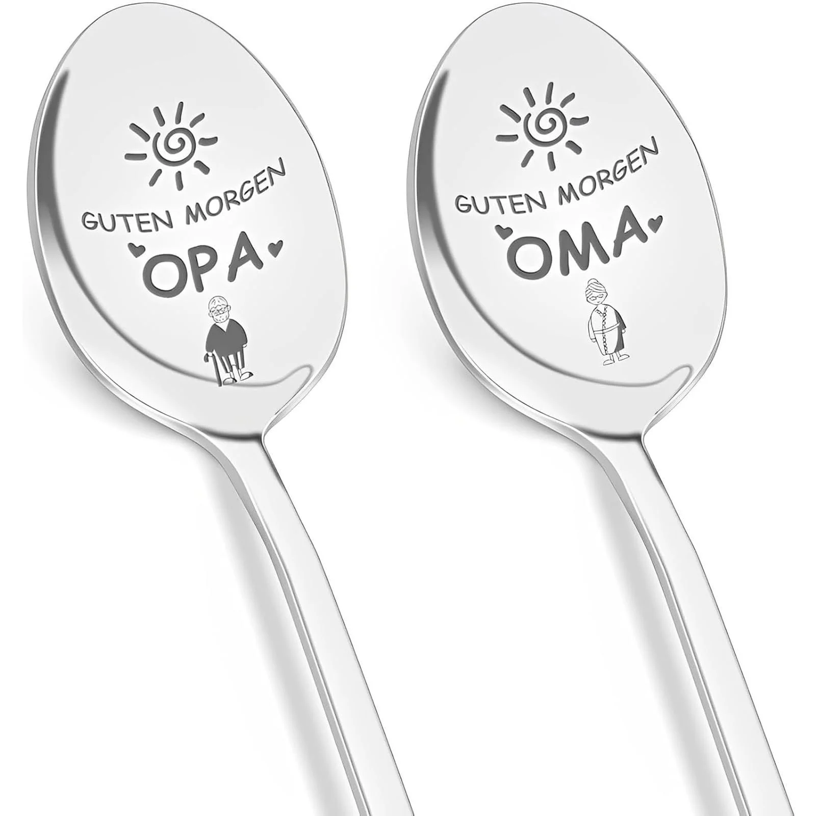 Ложка для кави  19 см, Паковання з 2 шт., фото №1