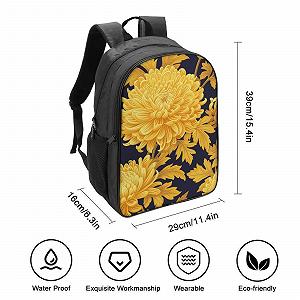 Ранець Chrysanthemum RSIUUODNF для дівчаток-підлітків, шкільний рюкзак, початкова школа, дитячий шкільний портфель, повсякденні рюкзаки, шкільна сумка 40x28x16 см synthetic.ua - Фото 1
