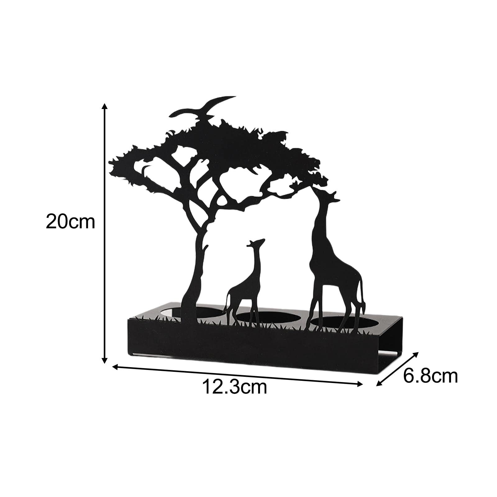 Підсвічник perfk Metal Tea Light Holder для вечірок Жираф, фото №6