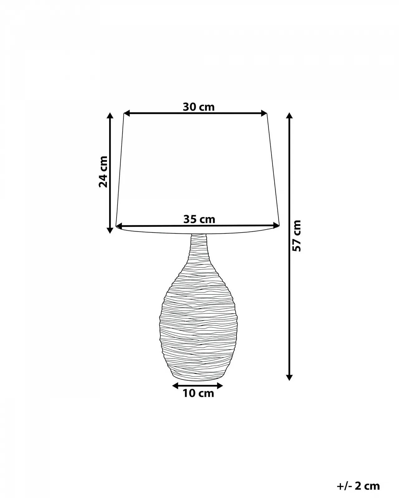 Настільна лампа Beliani Atsas Плетений ефект Зелений, фото №3