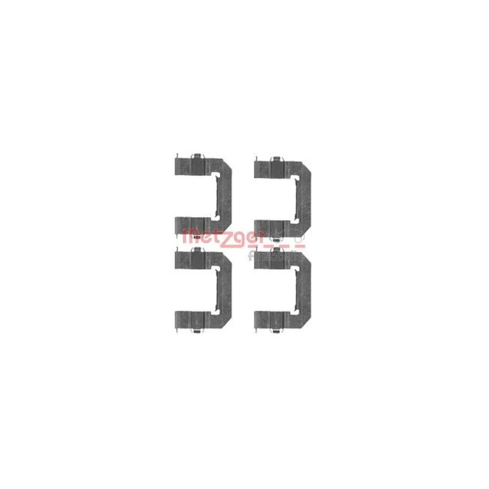 Комплект аксессуаров, тормозные колодки METZGER 109-1761 передний мост, фото №1