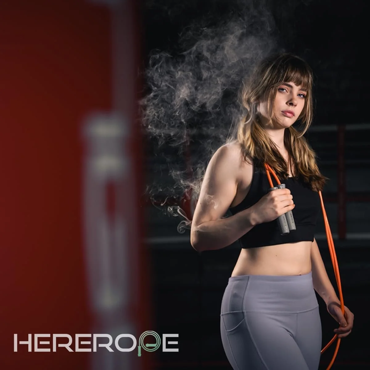 Скакалка Hererope Weighted обтяжена шнур 7 мм регульована, фото №6