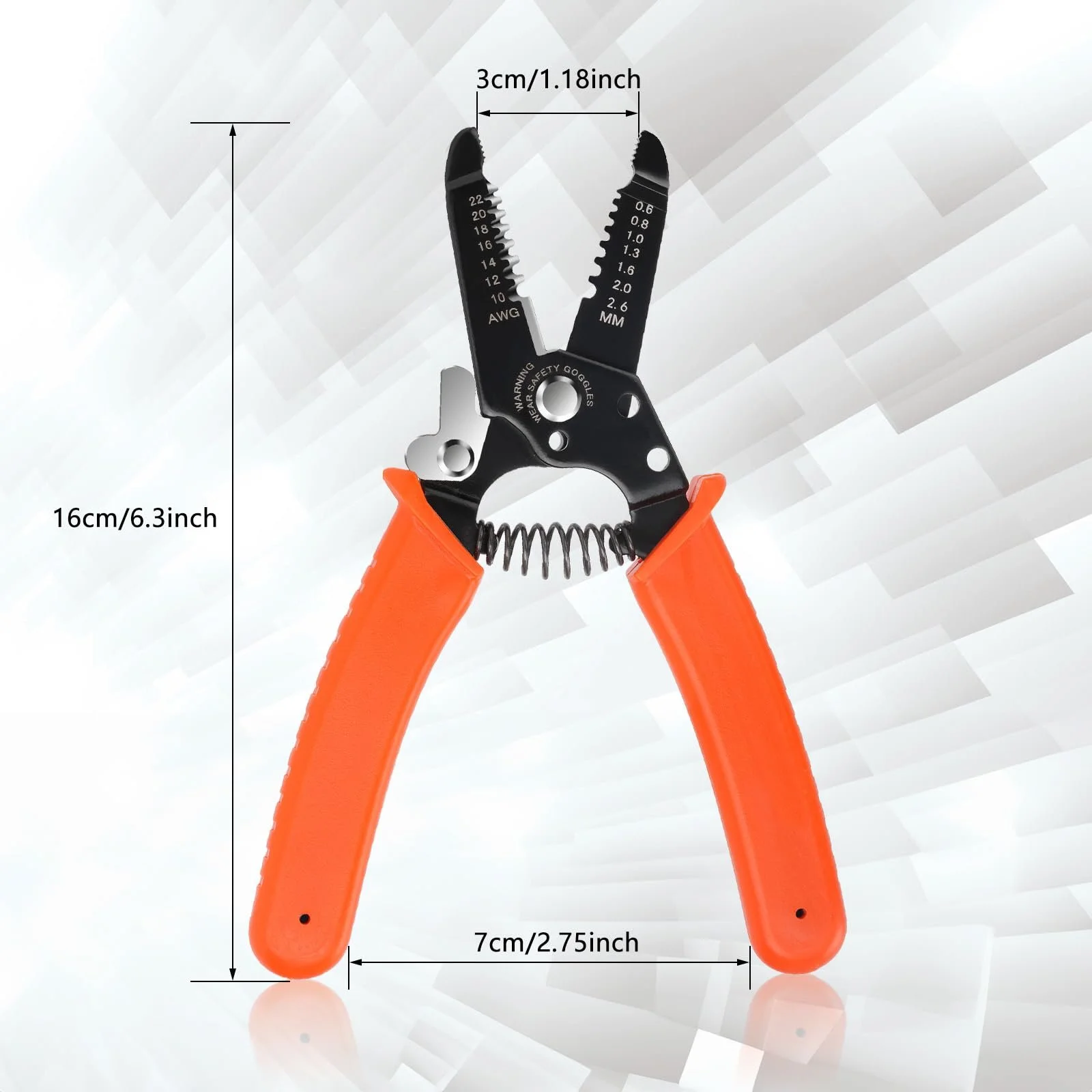 Многофункциональные плоскогубцы-стриппер 3-в-1 AWG 0-1.6 мм 210 мм, фото №7